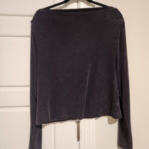 Wild Fable Charcoal Long Sleeve Top
